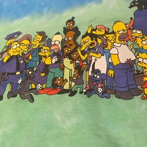 Simpsons full lineup of characters tee shirt men’s size medium